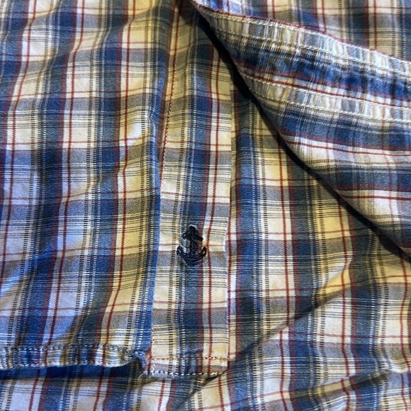 LL Bean XL Tall button down plaid long sleeve shirt 2 front pockets 100% cotton - Picture 6 of 11